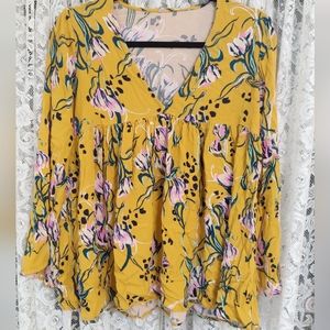 Free people mustard yellow top